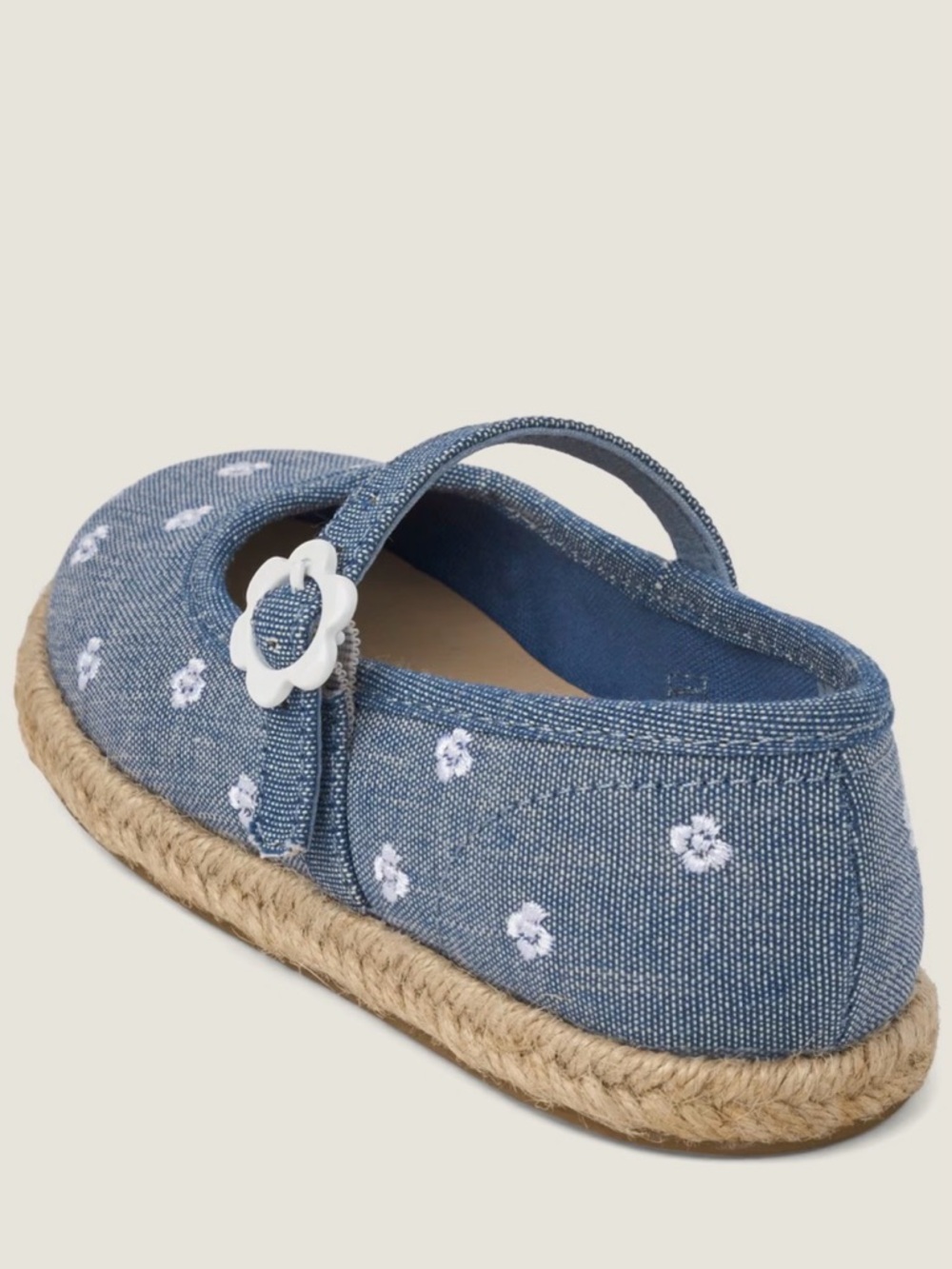 Gymboree Denim Blue Floral Mary Jane Shoes - Picture 4 of 10